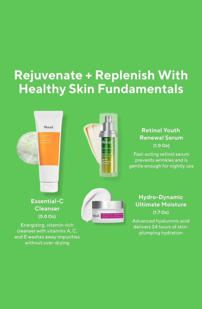 Murad<sup>®</sup> Rejuvenate + Replenish with Healthy Skin Fundamentals Set $213 Value, Alternate, color,