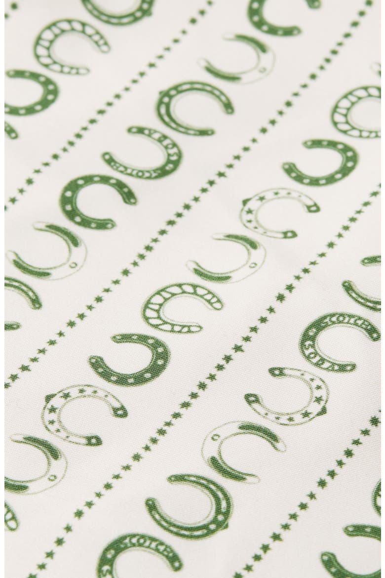 Print Swim Trunks, Alternate, color, HORSESHOE STRIPE EGG