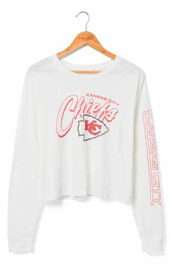 Kansas City Chiefs Long Sleeve Graphic Cropped T-Shirt