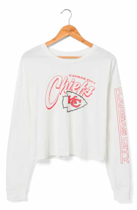 Kansas City Chiefs Long Sleeve Graphic Cropped T-Shirt