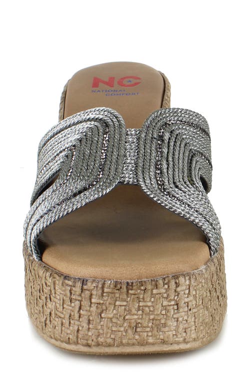 National Comfort Cornella Platform Slide Sandal In Multi