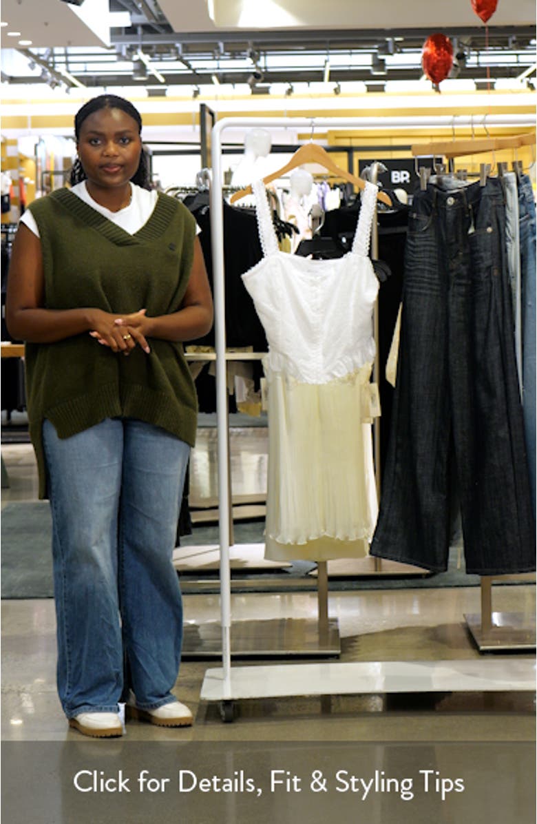 Cotton Eyelet Corset Top, sales video thumbnail