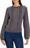NIC+ZOE Puff Sleeve Mix Sweater