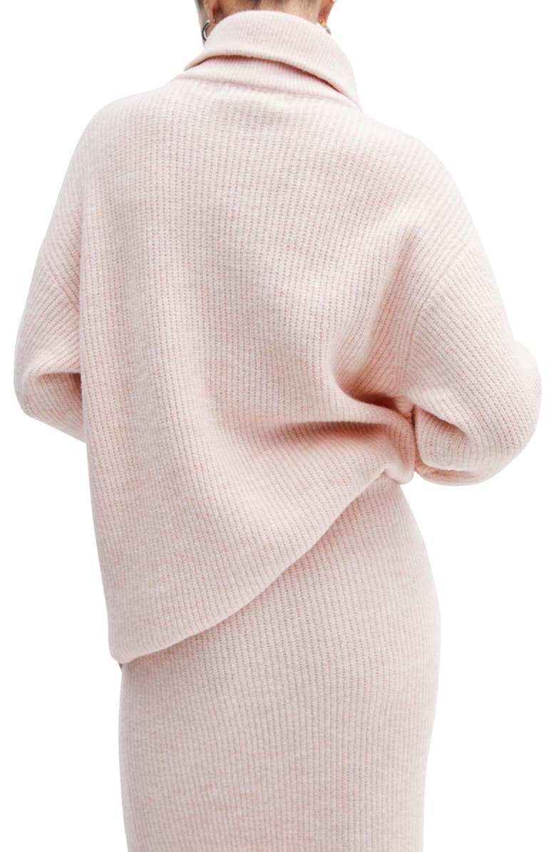 MANGO Oversize Quarter Zip Sweater, Alternate, color,