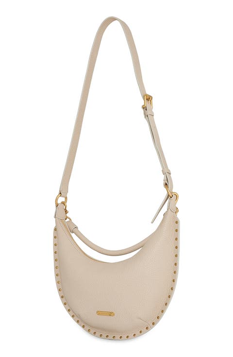 Darren Small Crescent Leather Crossbody Bag