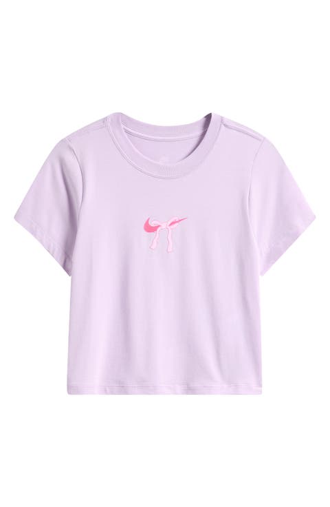 Kids' Sportswear Graphic Crop T-Shirt (Big Kid)