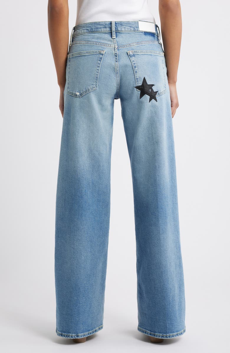 Re/Done Mid Rise Wide Leg Jeans, Alternate, color, Opalindigost