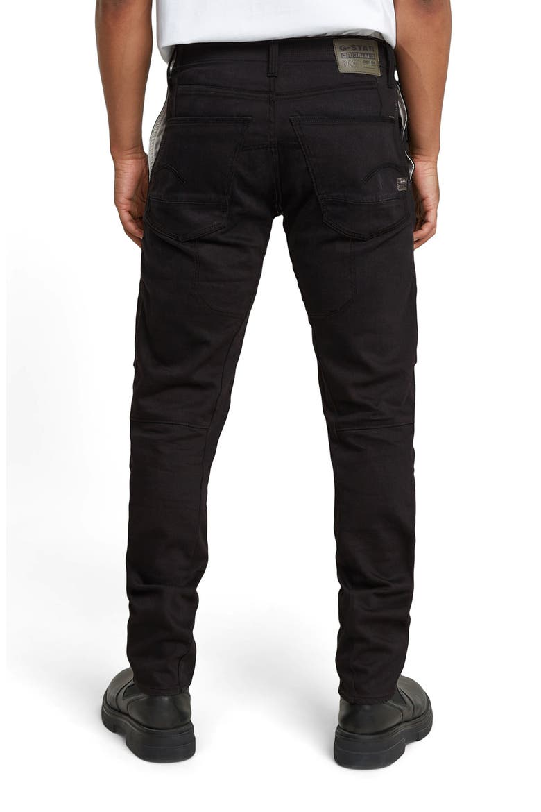 Diver 3D Slim Fit Jeans, Alternate, color, JET BLACK