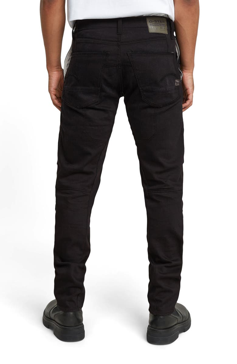 G-STAR Diver 3D Slim Fit Jeans, Alternate, color, Jet Black