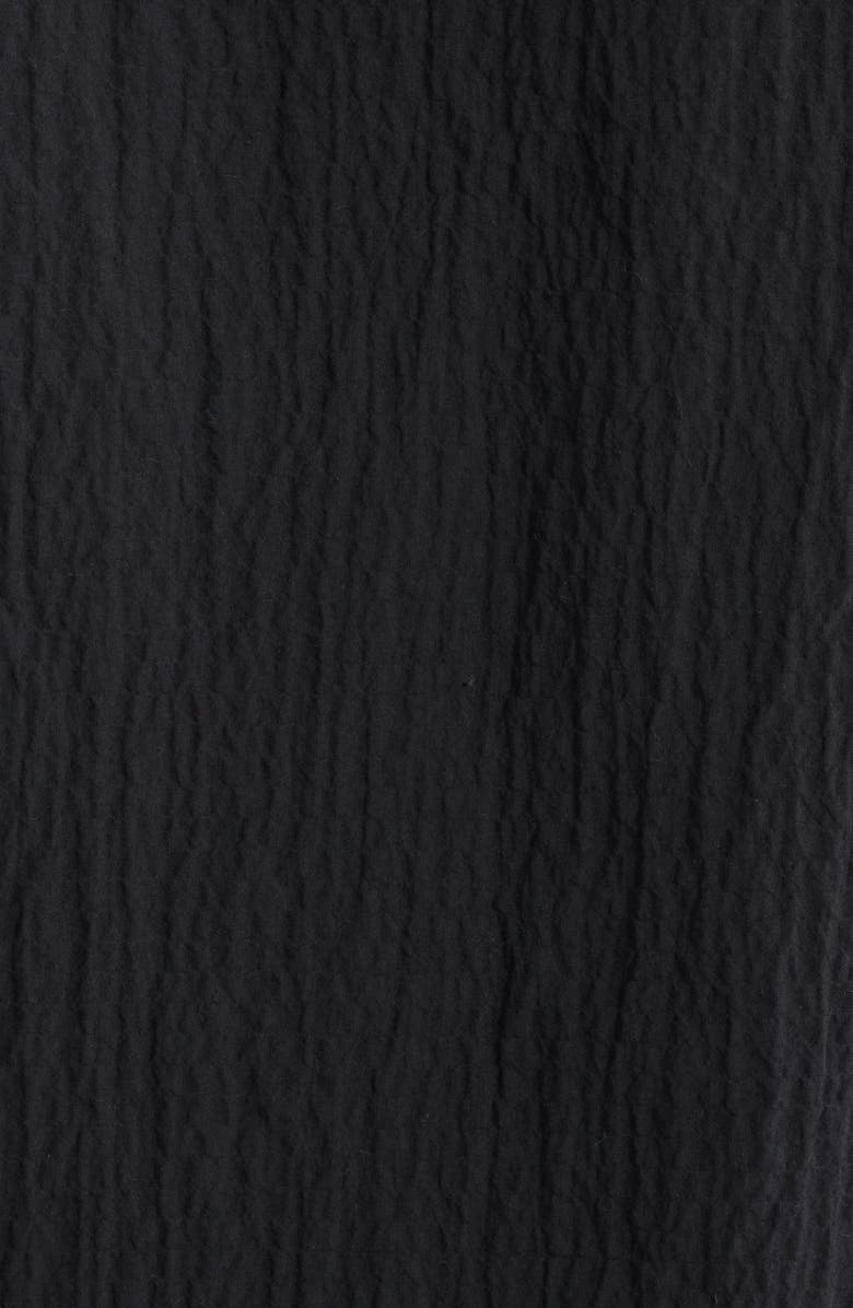 NN07 Julio 5721 Cotton Seersucker Camp Shirt, Alternate, color, Black