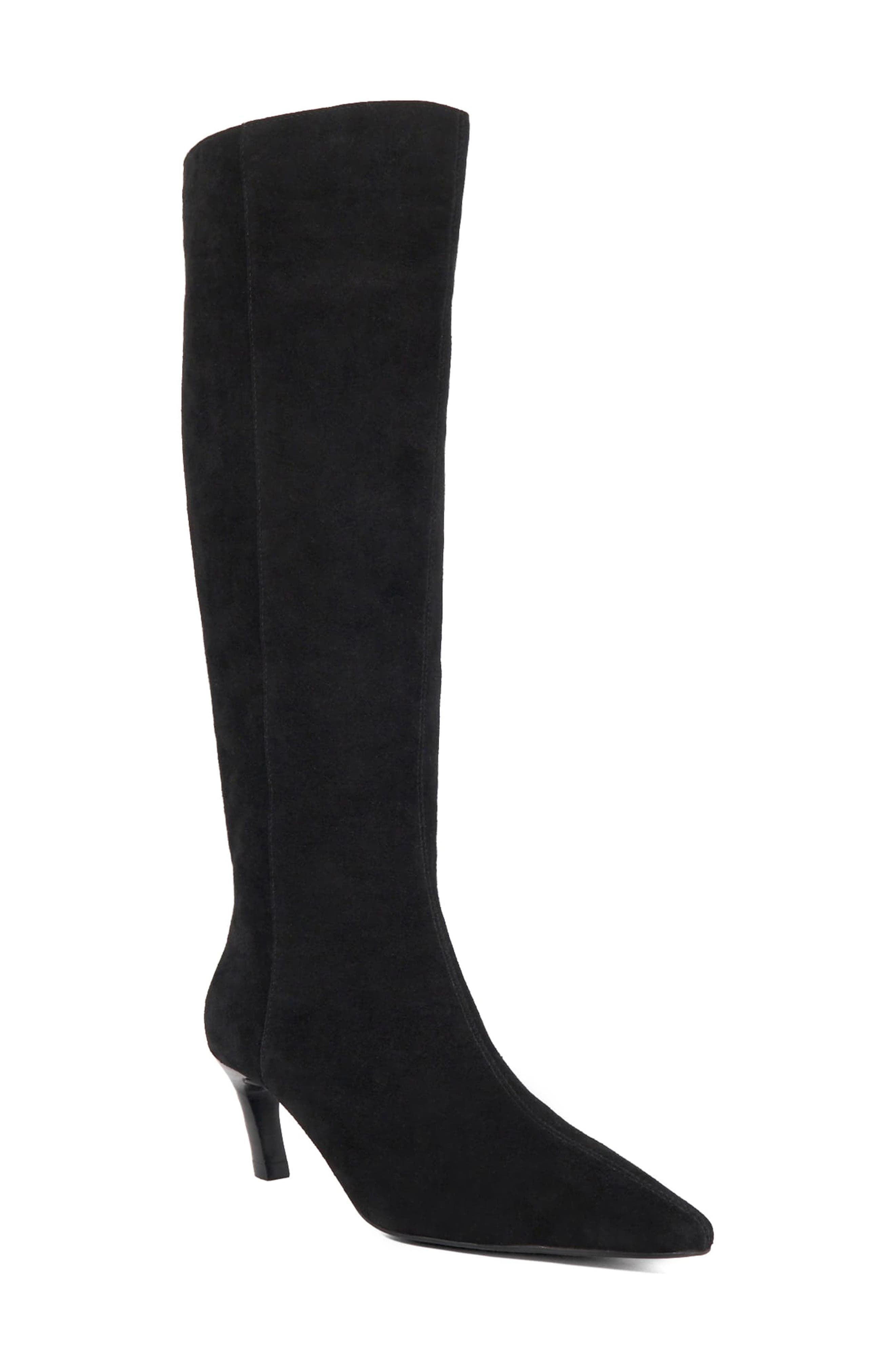 Dune London Siana Pointed Toe Knee High Boot