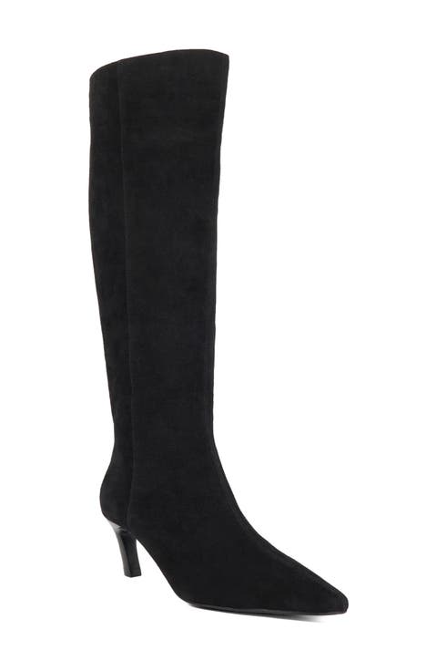 Siana Pointed Toe Knee High Boot (Women)