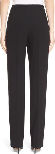 Diana Straight Leg Crepe Marocain Pants