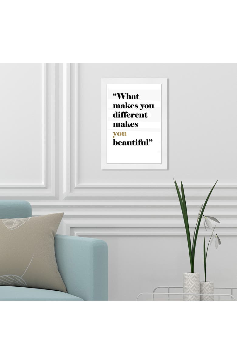 Wynwood Studio WYNWOOD Makes You Different Framed Wall Art, Alternate, color, Black