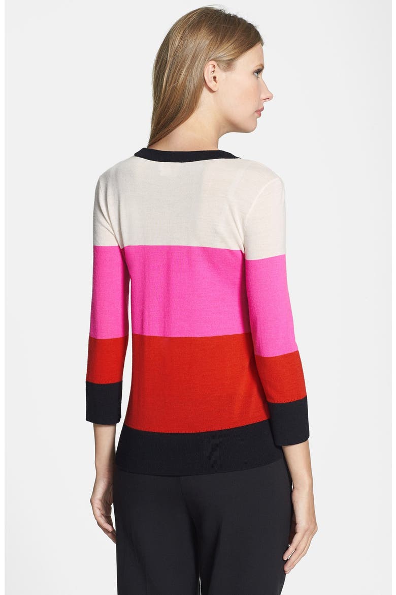 'talley' colorblock sweater, Alternate, color, VIVID SNAPDRAGON MULTI