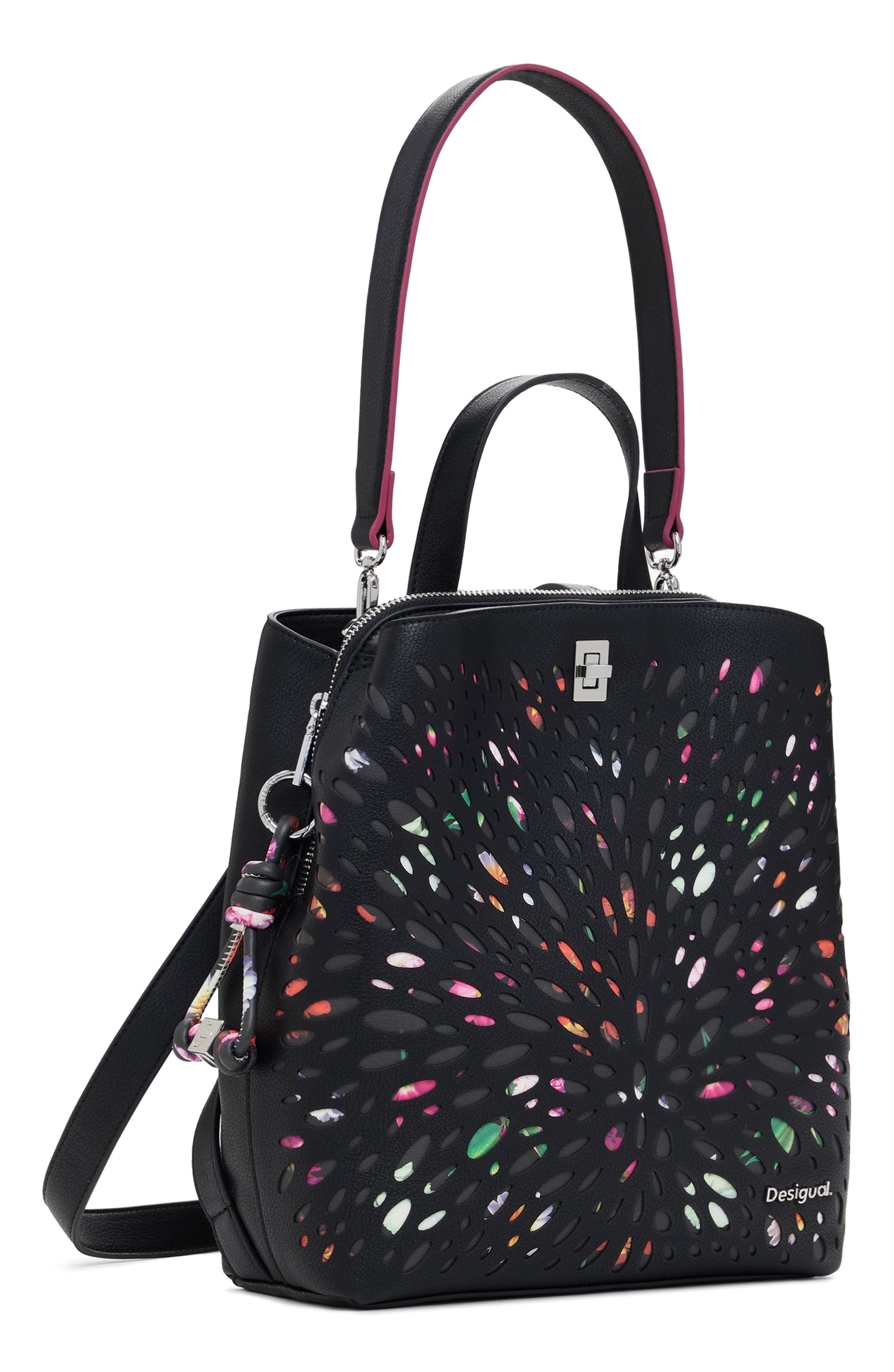 Desigual Mini Faux Leather Backpack, Alternate, color, 