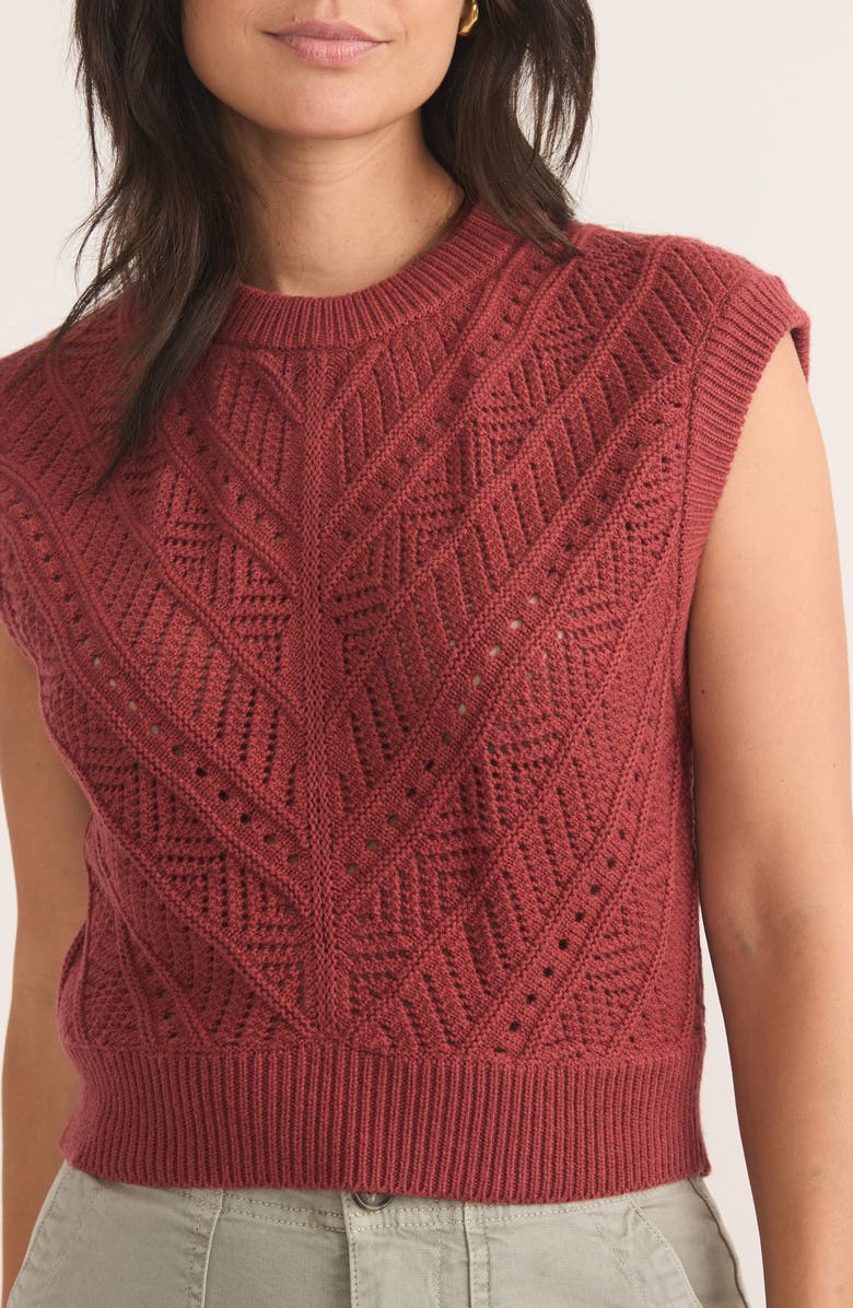 Marine Layer Brooke Textured Sweater Vest, Alternate, color, 