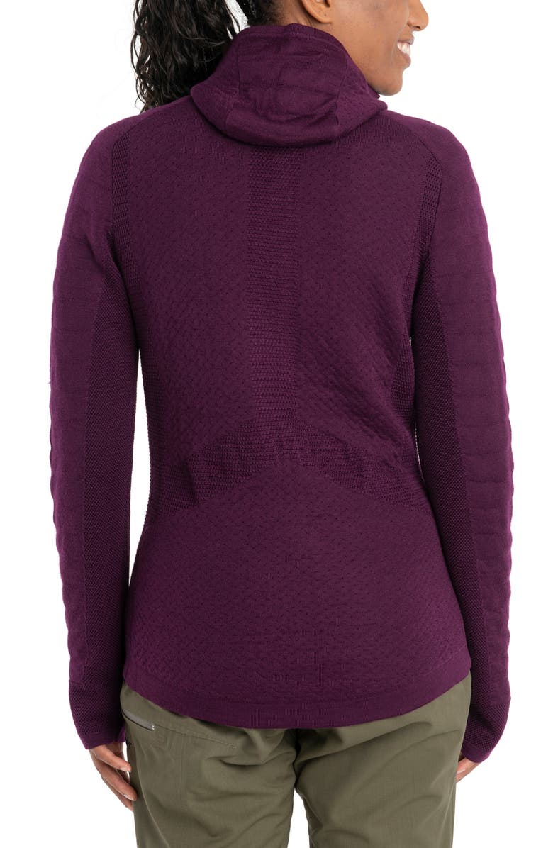 Icebreaker ZoneKnit Wool Blend Zip Hoodie, Alternate, color,