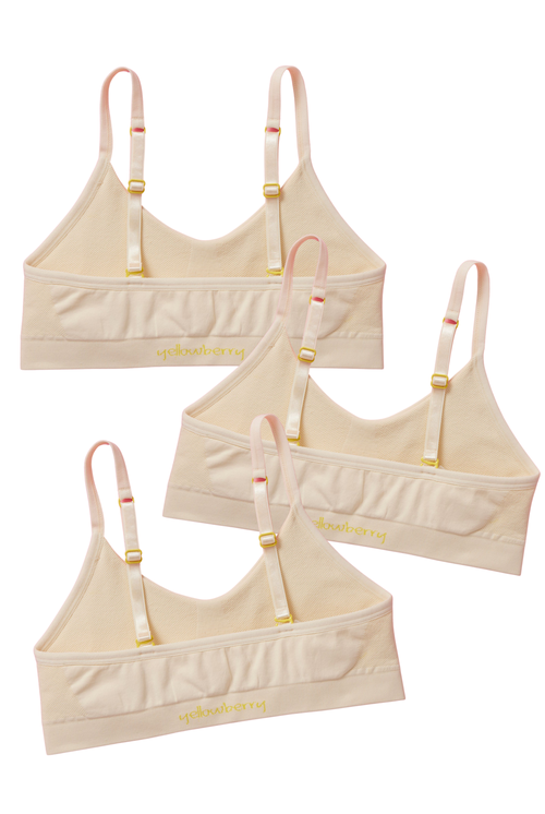 Yellowberry Tulip Seamless Bra 3pk In Doe