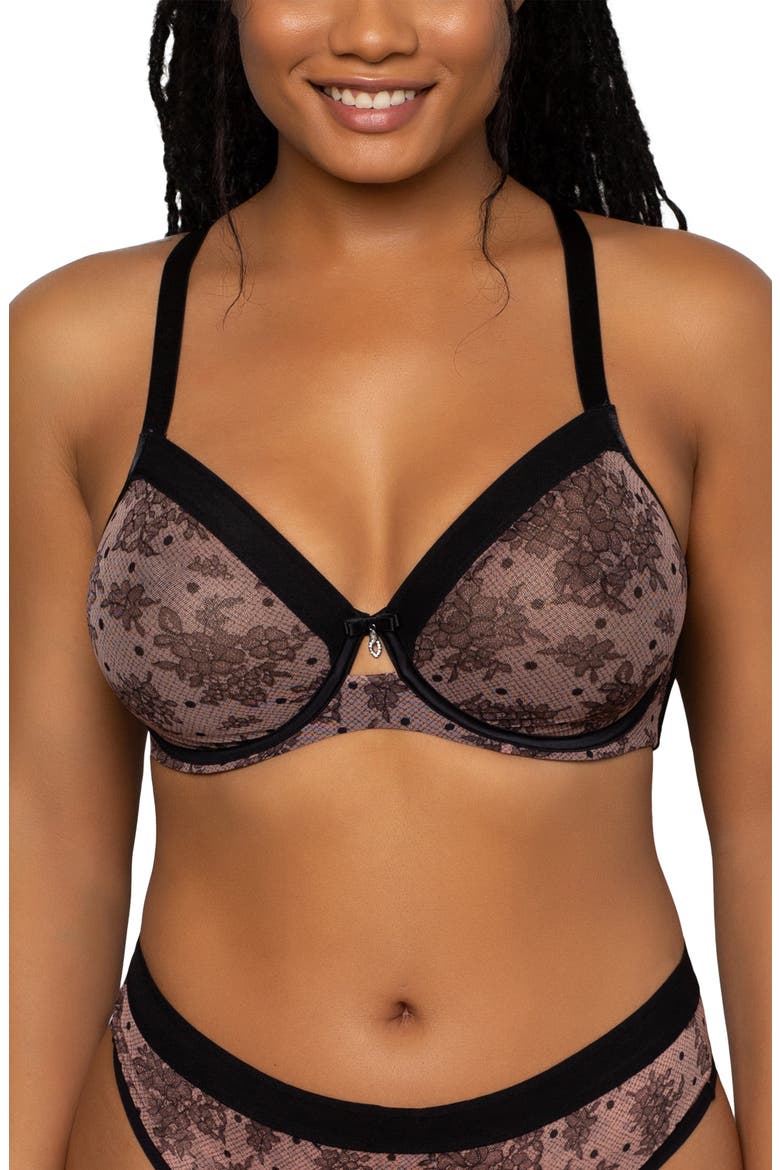 Sheer Mesh Underwire Unlined Bra, Main, color, CHANTILLY