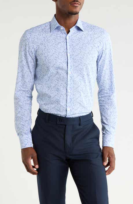 Kenno Floral Cotton Dress Shirt