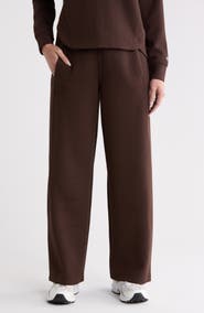 DKNY Highline Rib High Waist Wide Leg Pants