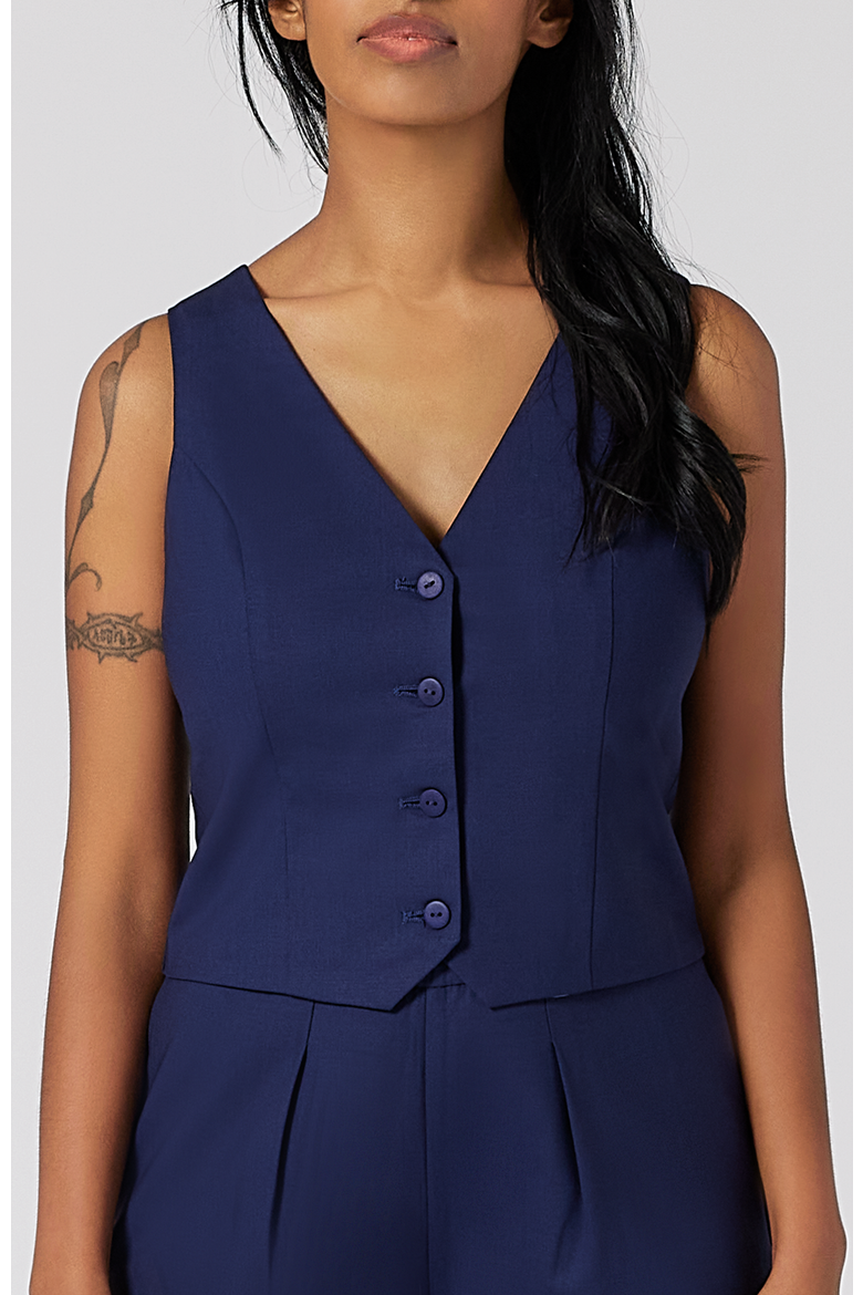The Wool Vest, Main, color, Indigo