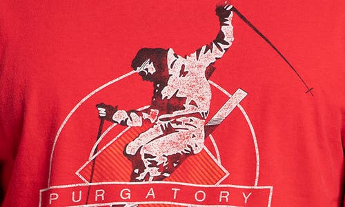 Elwood Vintage Purgatory Ski Tee In Red
