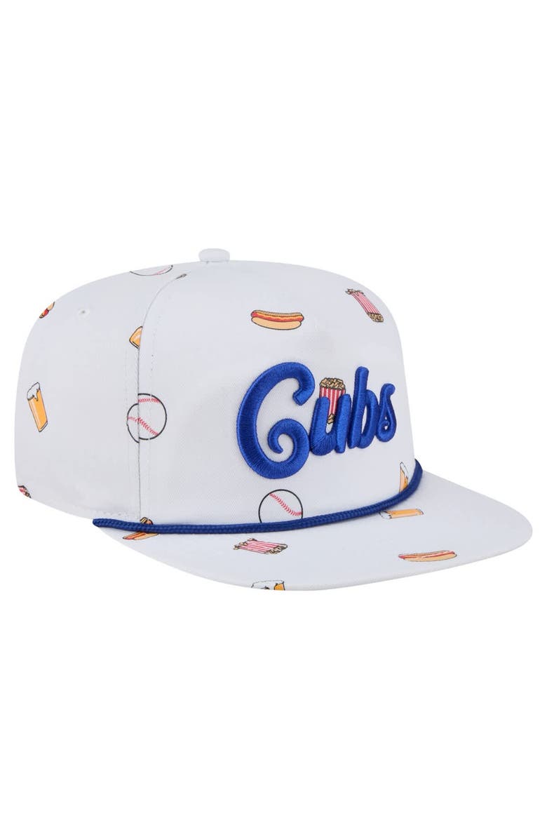 New Era Men's New Era White Chicago Cubs Team Cheer Rope 19TWENTY Adjustable Hat, Alternate, color, White