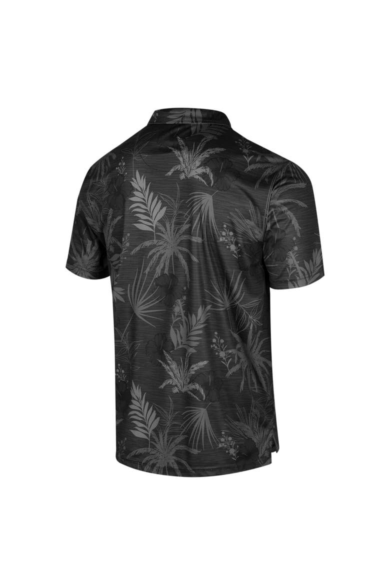 Men's Colosseum Black Colorado Buffaloes Big & Tall Palms Polo, Alternate, color, Black