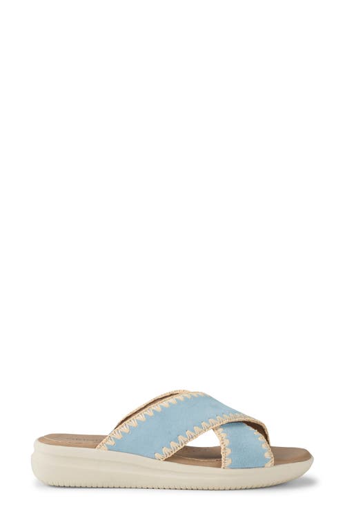 Baretraps Women's Origins Dolinda Slide Slip-on Sandals In Sea Glass Blue Suede