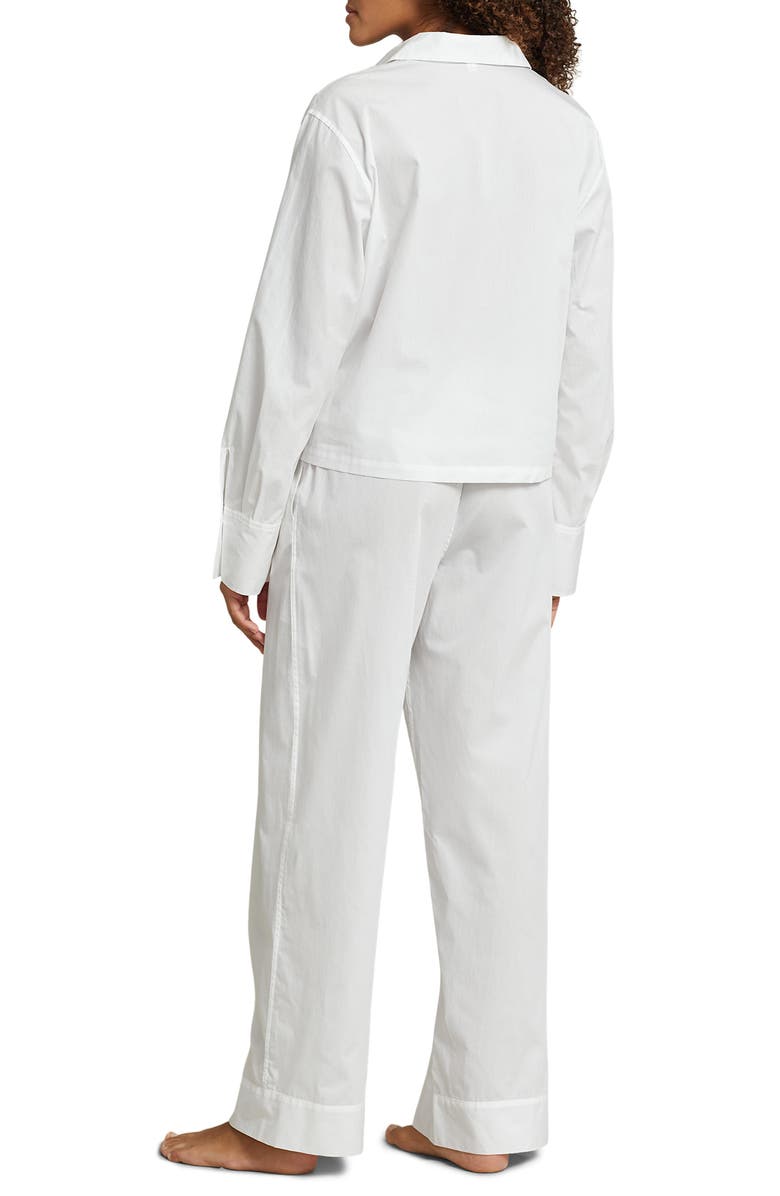 Polo Ralph Lauren Cotton Poplin Pajamas, Alternate, color, White Cloud