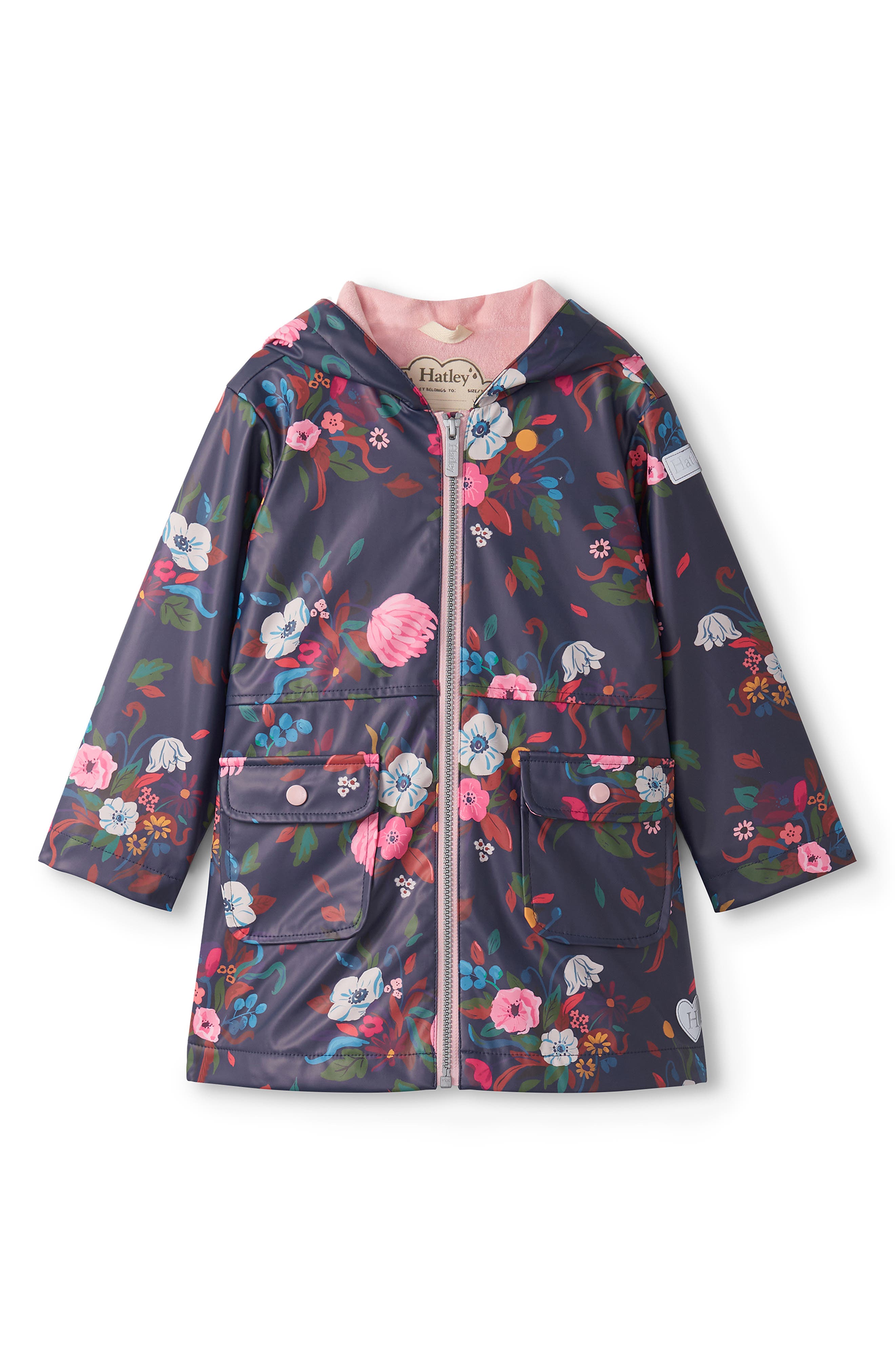Hatley Kids' Fall Floral Rain Jacket