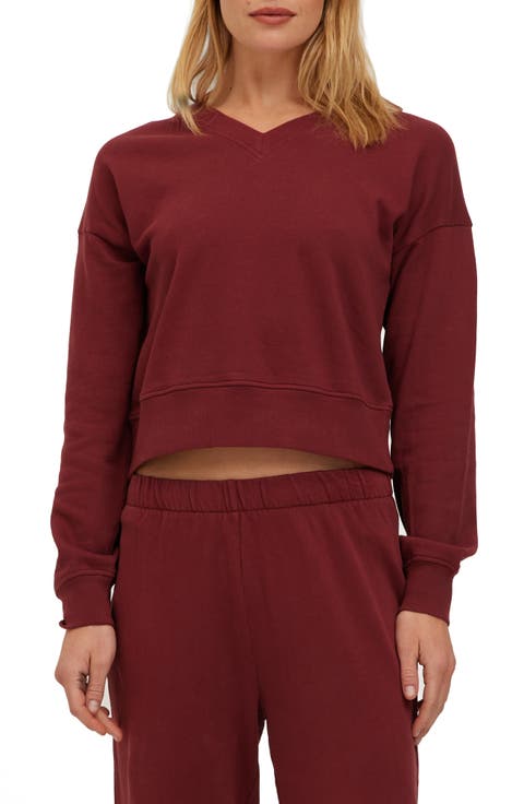 Mulholland Cotton V-Neck Sweatshirt