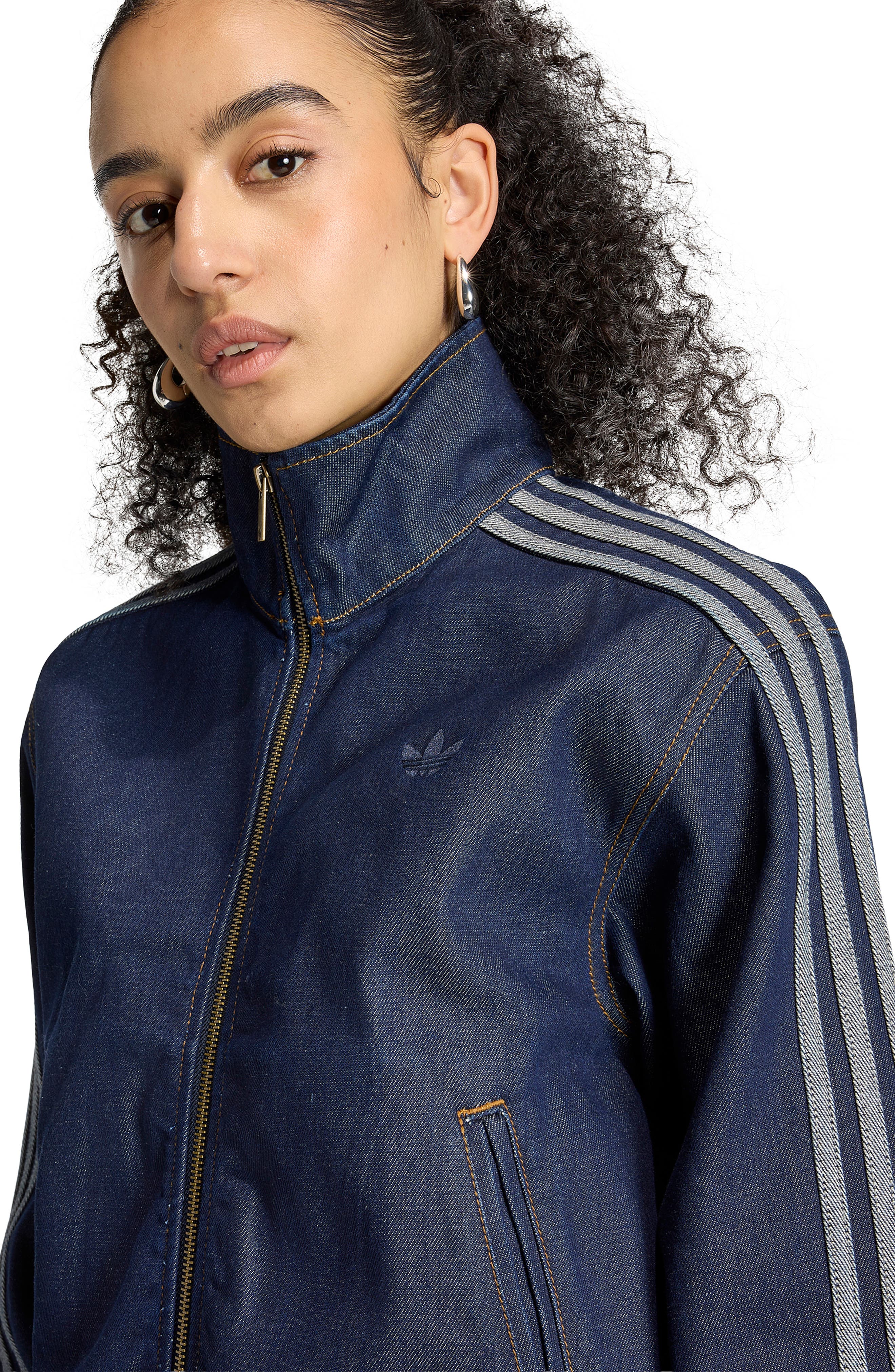 Женские adidas Originals Denim Track Jacket — фото 6