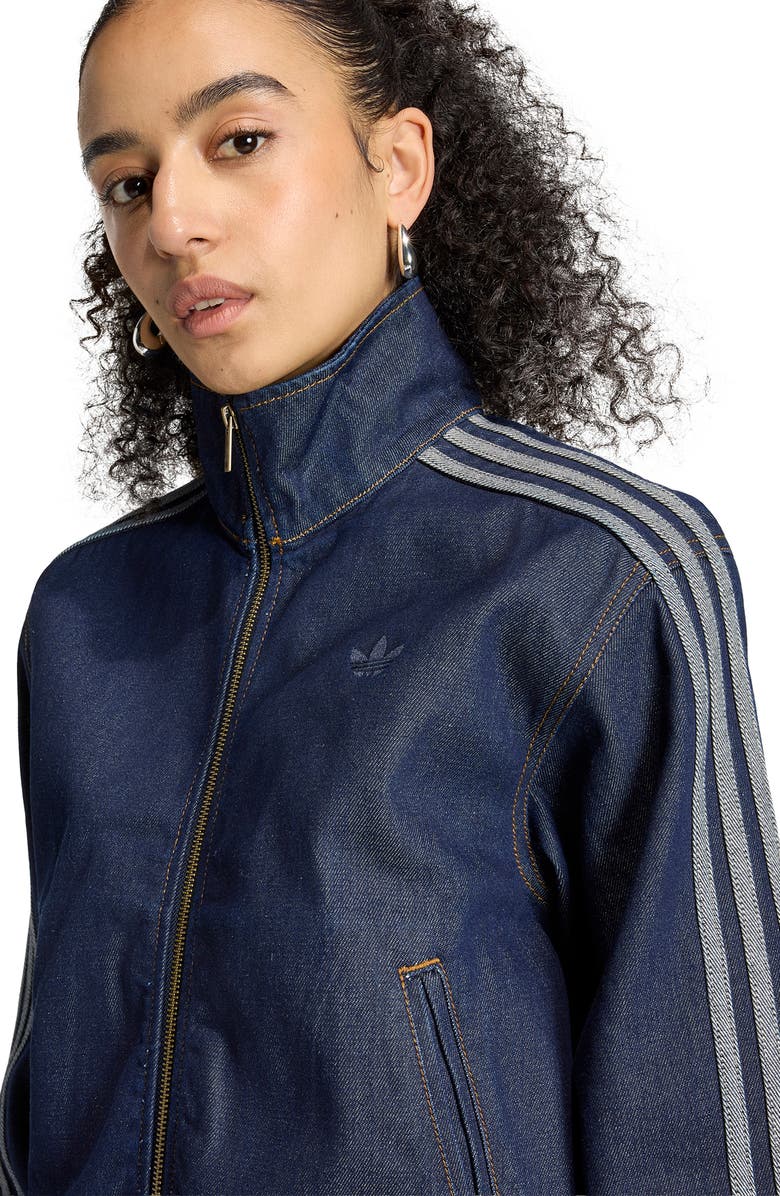 adidas Originals Denim Track Jacket, Alternate, color, Indigo Denim