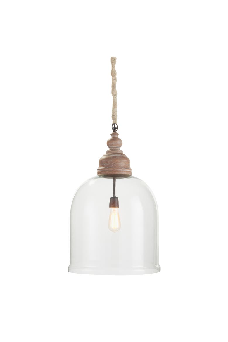 Vintner's Cloche Pendant 26", Main, color, Brown