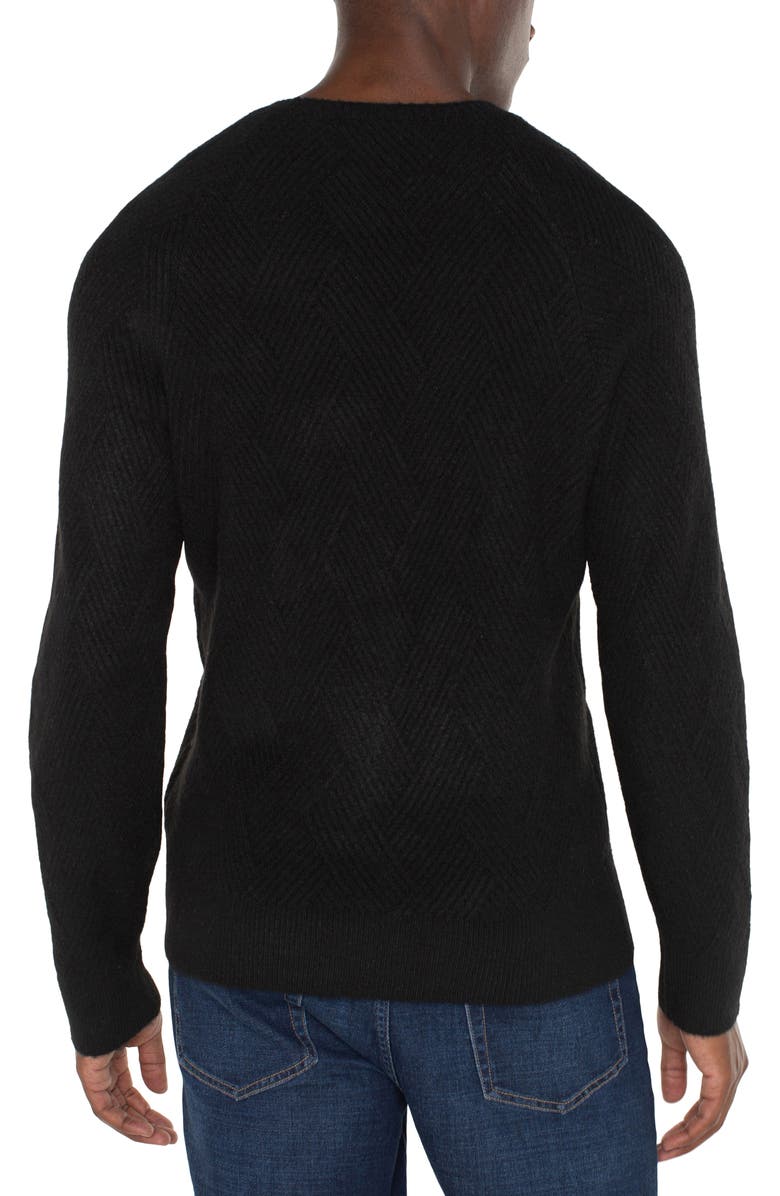 Liverpool Rib Textured Raglan Sweater, Alternate, color, 