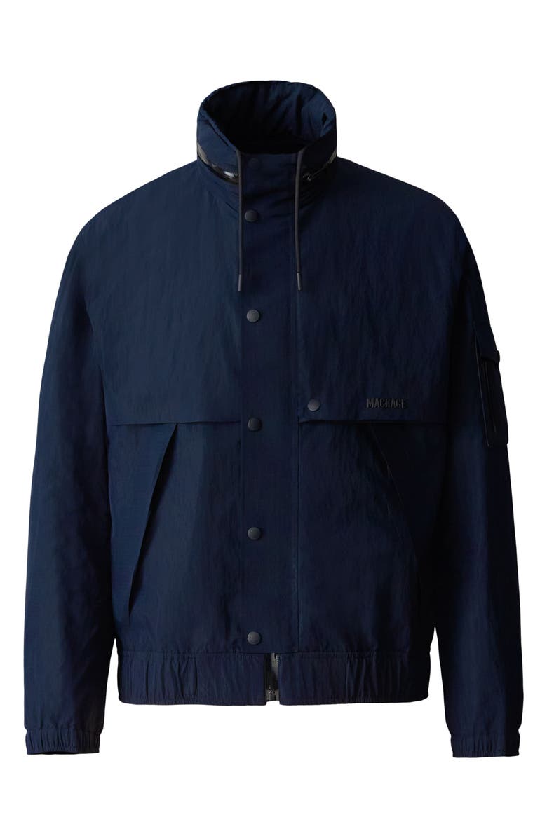Mackage Garrett Hooded Rain acket, Alternate, color, Navy