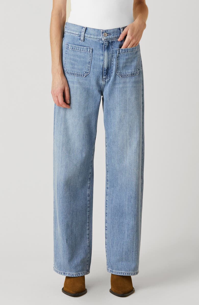 LE JEAN Amber High Waist Barrel Leg Jeans, Main, color,