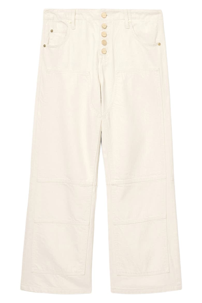 Tay Wide Leg Carpenter Jeans, Alternate, color, ECRU WHITE