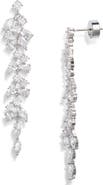Nordstrom Scattered Cubic Zirconia Linear Drop Earrings