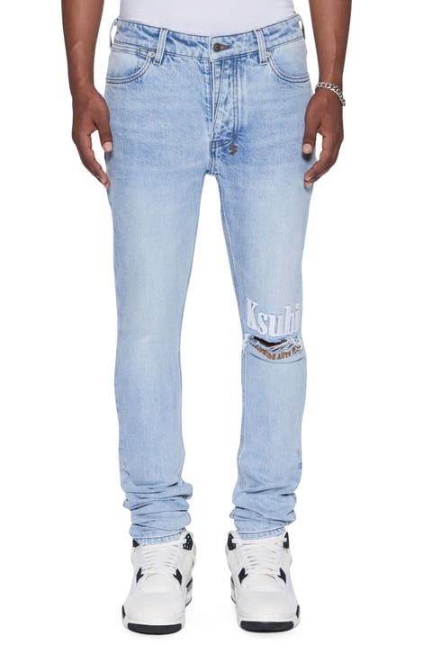 Van Winkle Kristal Worldwide Mid Rise Skinny Jeans