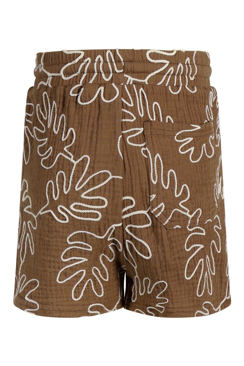 Kids' Everyday Textured Shorts, Alternate, color, CHOCOLATE