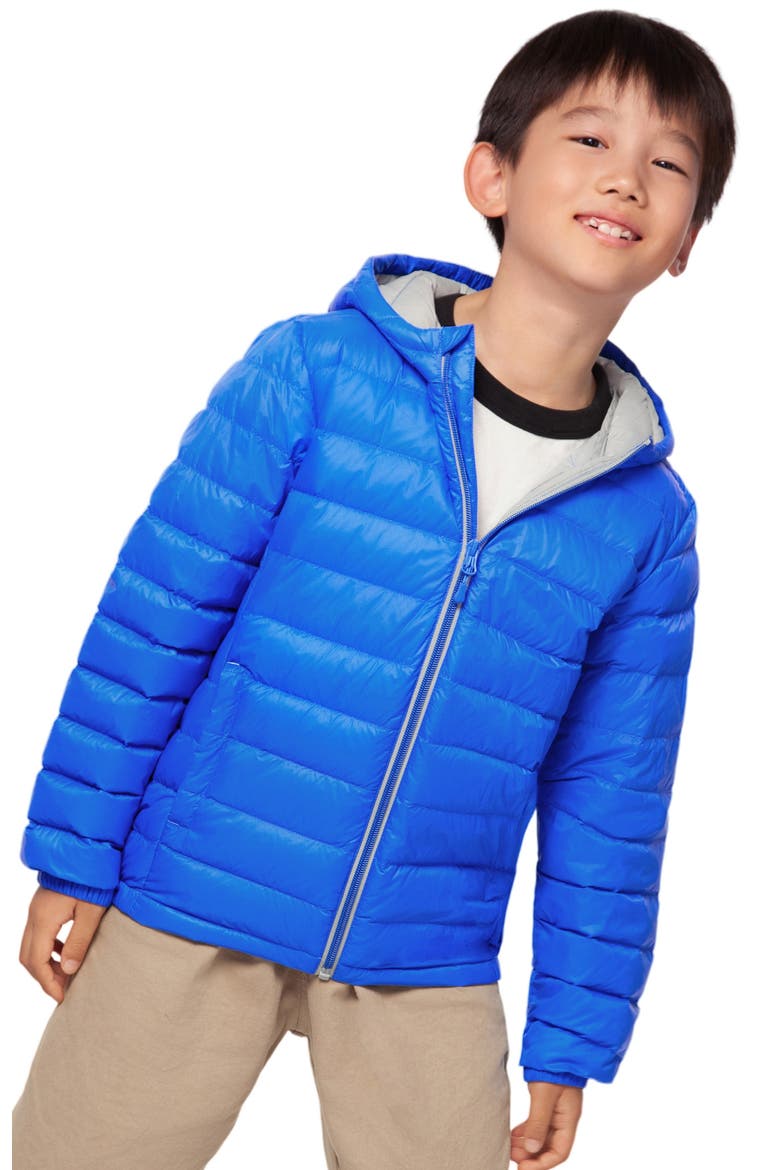 Kids' Ultra Light Quilt Packable Down Jacket, Main, color, Blue