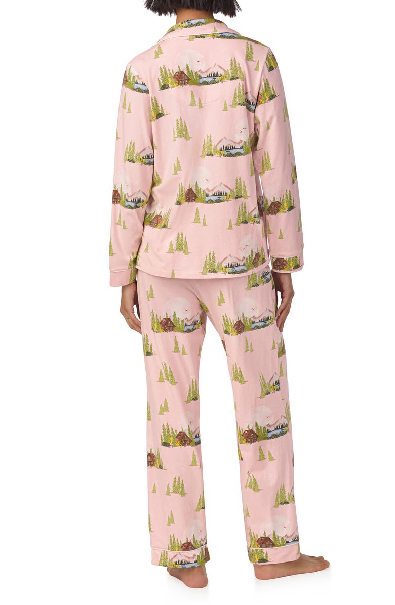 BedHead Pajamas Print Jersey Pajamas, Alternate, color, Pine Lake