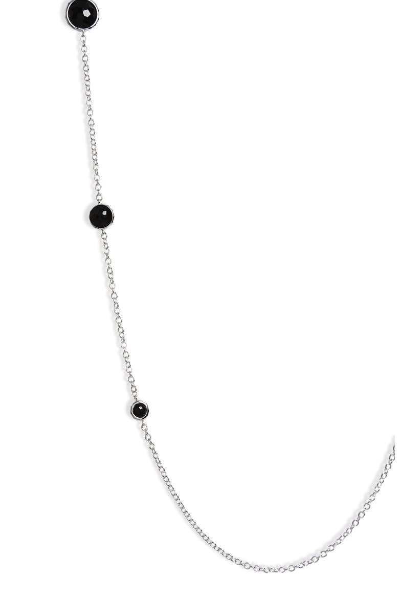 'Rock Candy - Lollipop' Long Necklace, Alternate, color, STERLING SILVER- ONYX