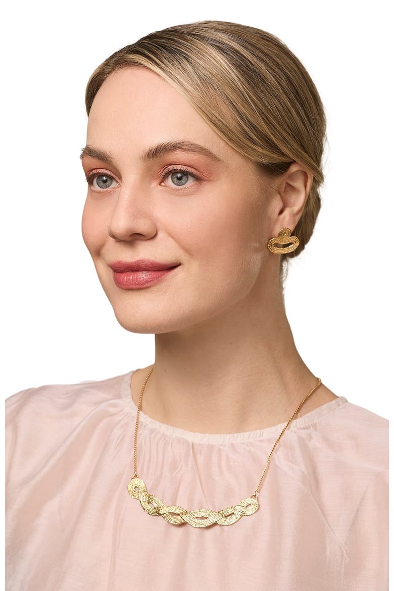 Braid Pendant - 14K Gold Plate, Alternate, color, Gold