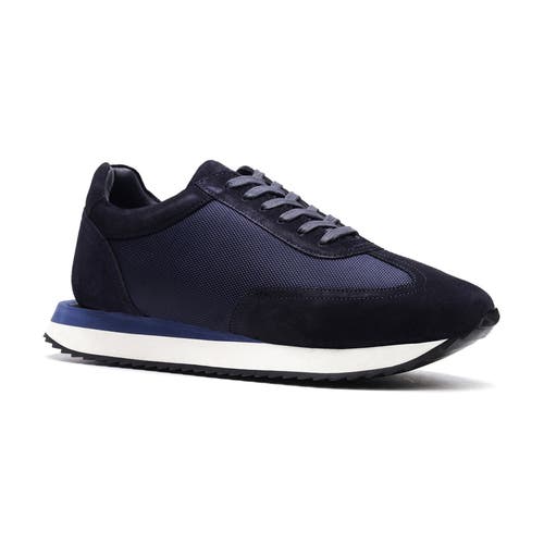 A. Veer Richard Sneaker In Navy Suede