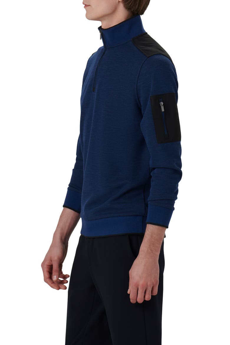 Quarter Zip Pullover, Alternate, color, NIGHT BLUE